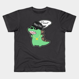 Thug Dinosaur Rawr Kids T-Shirt